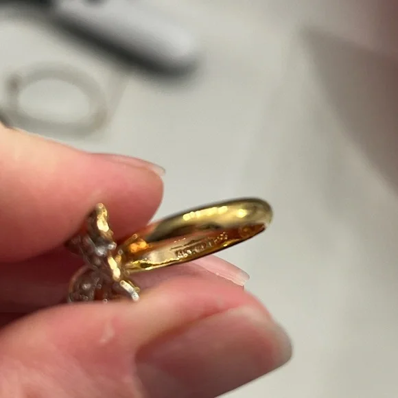 Vintage 14k Gold Filled Butterfly Ring - Picture 5 of 5